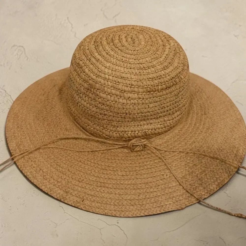 Dorfman Pacific Women’s L1000R Wide Brim Raffia Straw Hat. NWT